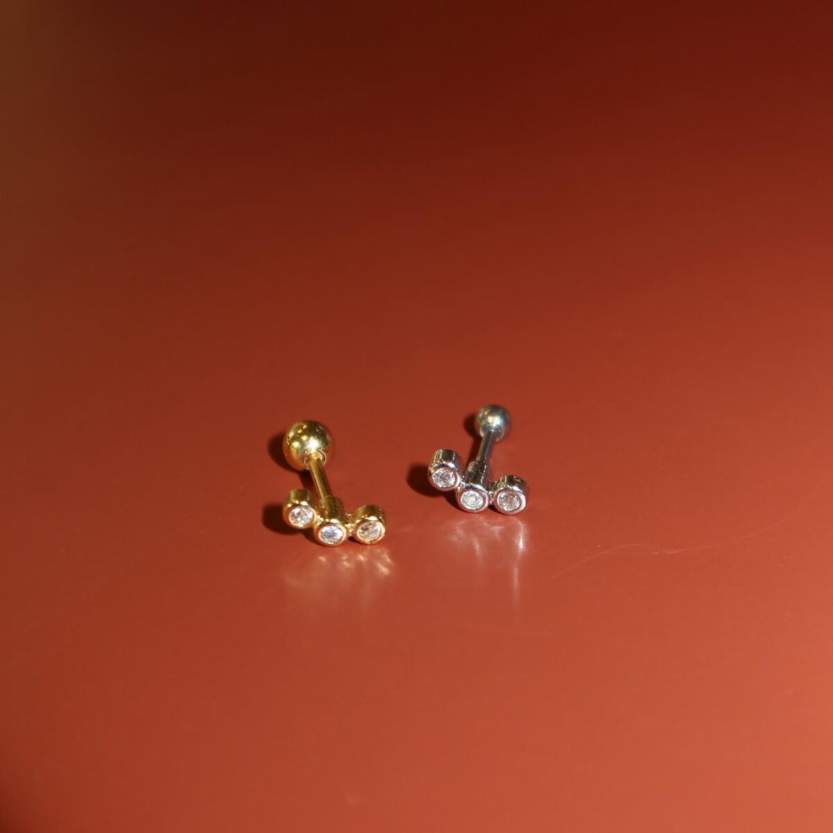 3 Taşlı Piercing - 1