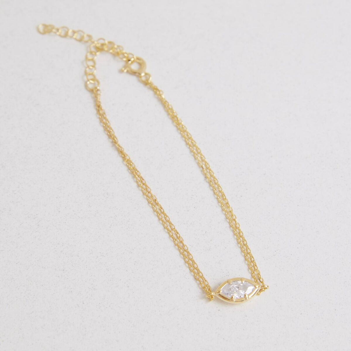 Badem Taşlı Bileklik | 925 Gümüş - 1