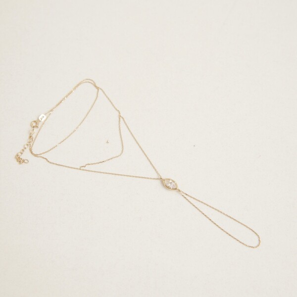 Badem Taşlı Şahmeran | 14 Ayar Altın - 4