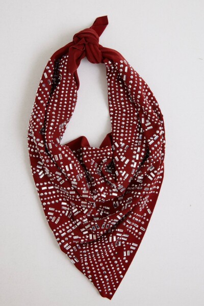 Baget Taşlı Fular - 8