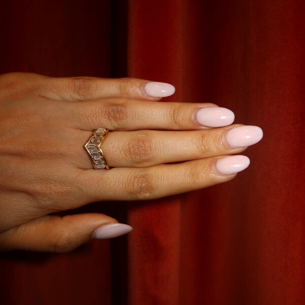 Baget Taşlı Yüzük | 14 Ayar Altın - Fi Season