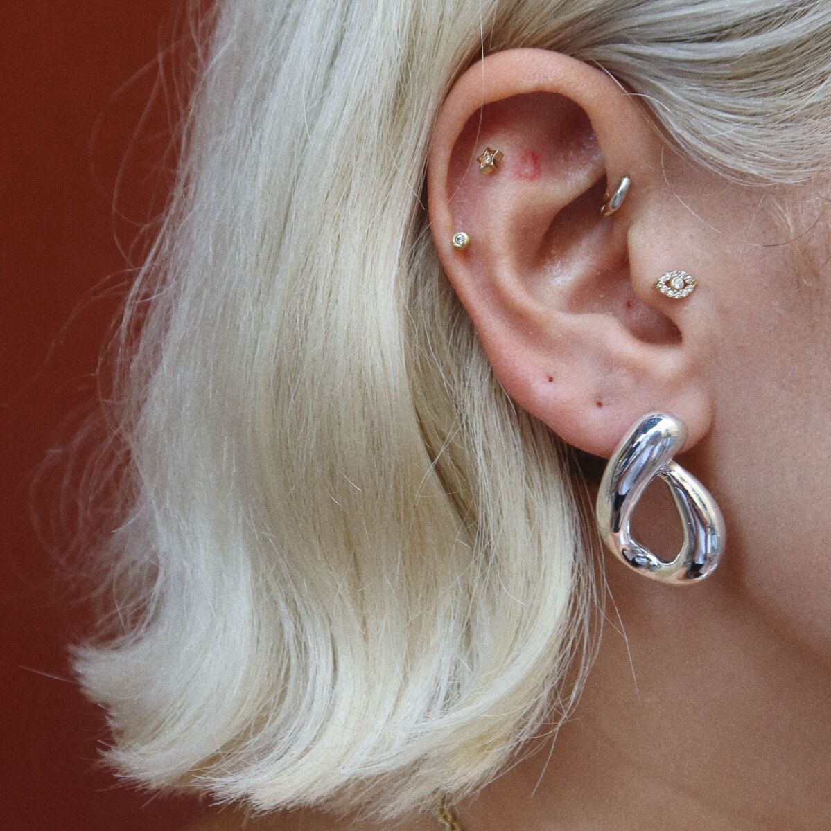 Halka Küpe | 925 Gümüş - 1