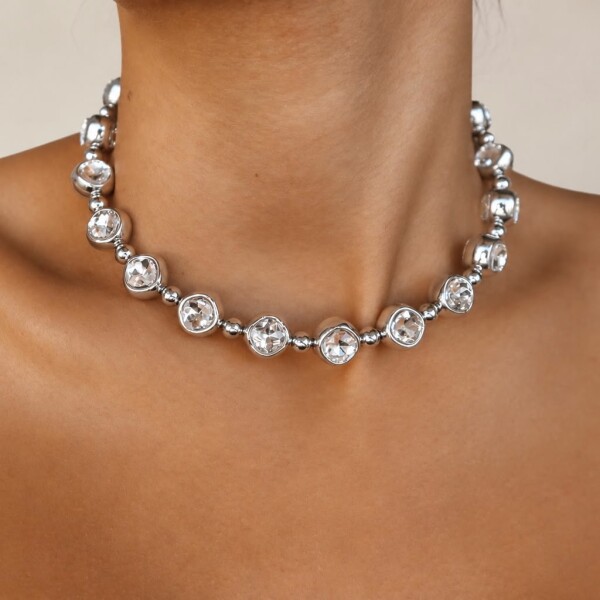 Daire Taşlı Choker - 3