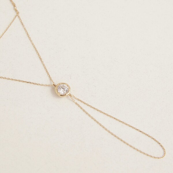 Daire Taşlı Şahmeran | 14 Ayar Altın - 5