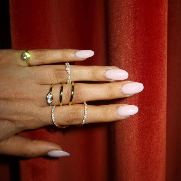 Daire Taşlı Yüzük | 14 Ayar Altın - 9