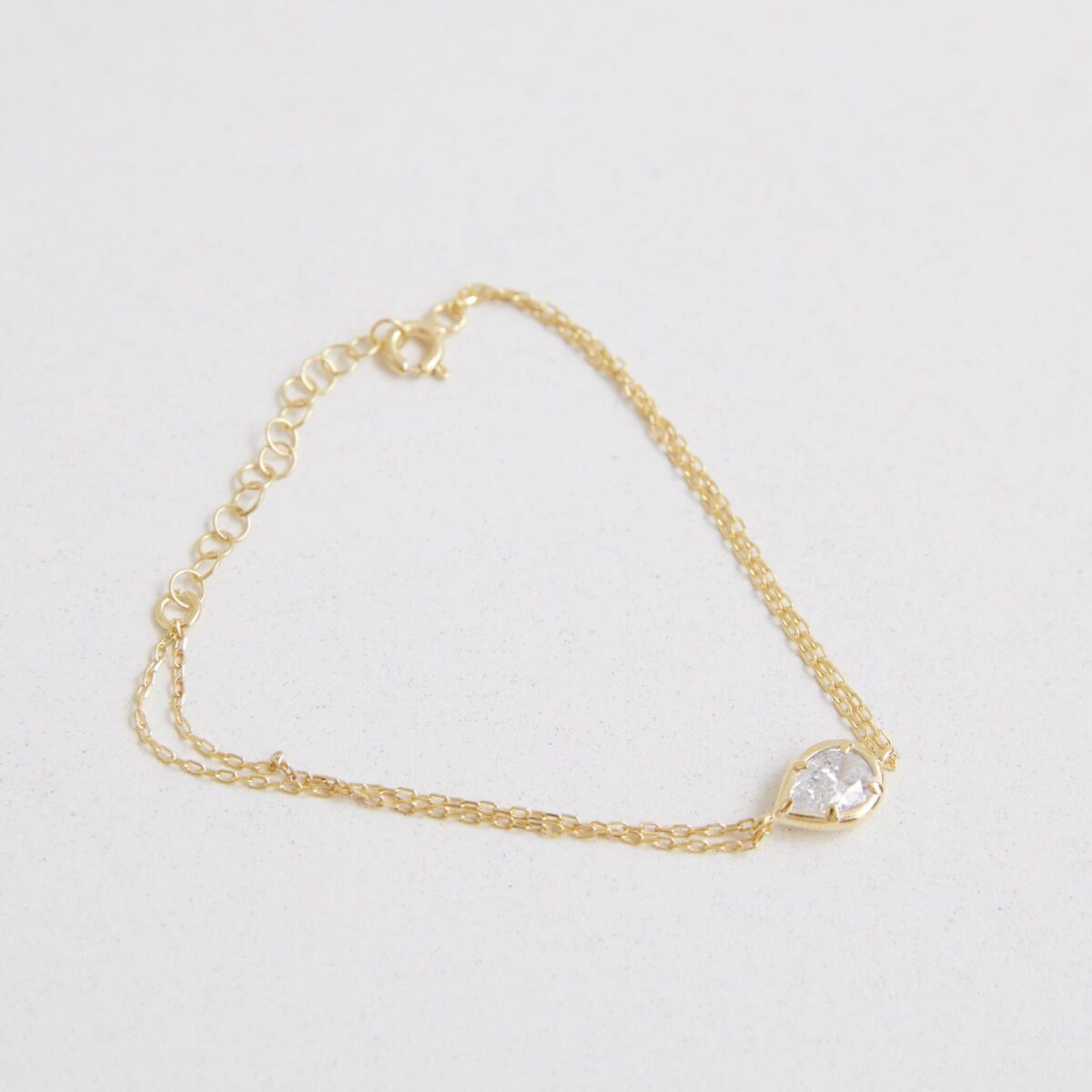 Damla Taşlı Bileklik | 925 Gümüş - 1