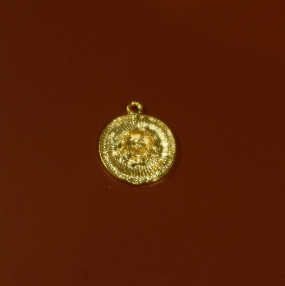 Gül Figürlü Plaka Charm - 1