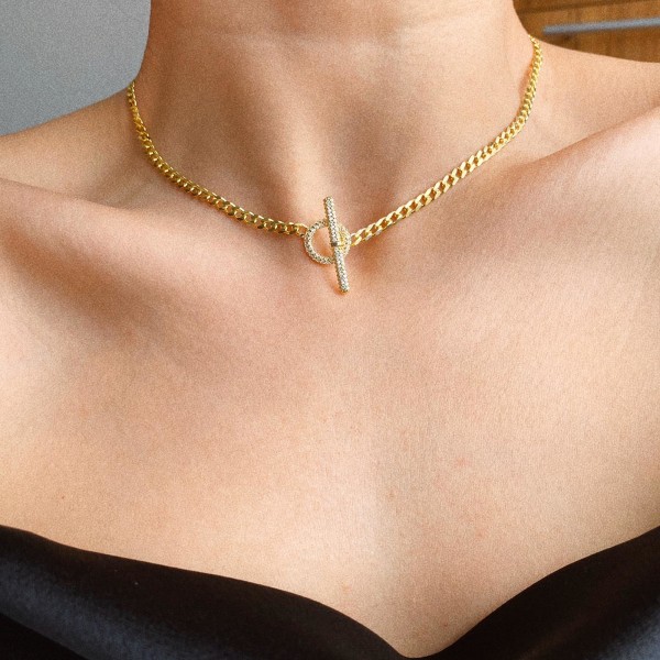 Halkalı Çubuk Choker | 925 Gümüş - Fi Season