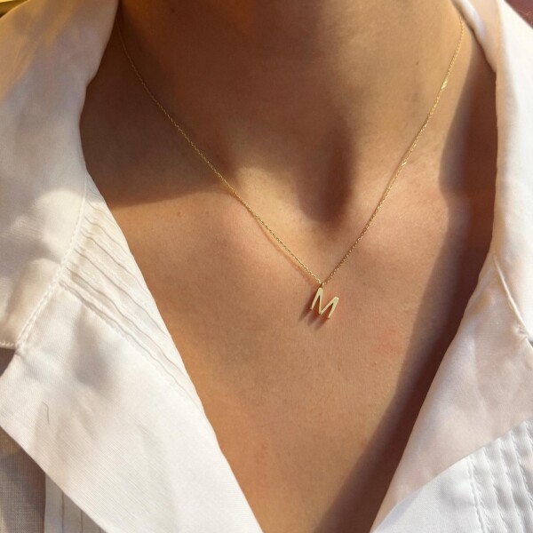 Harf Kolye | 14 Ayar Altın - 1