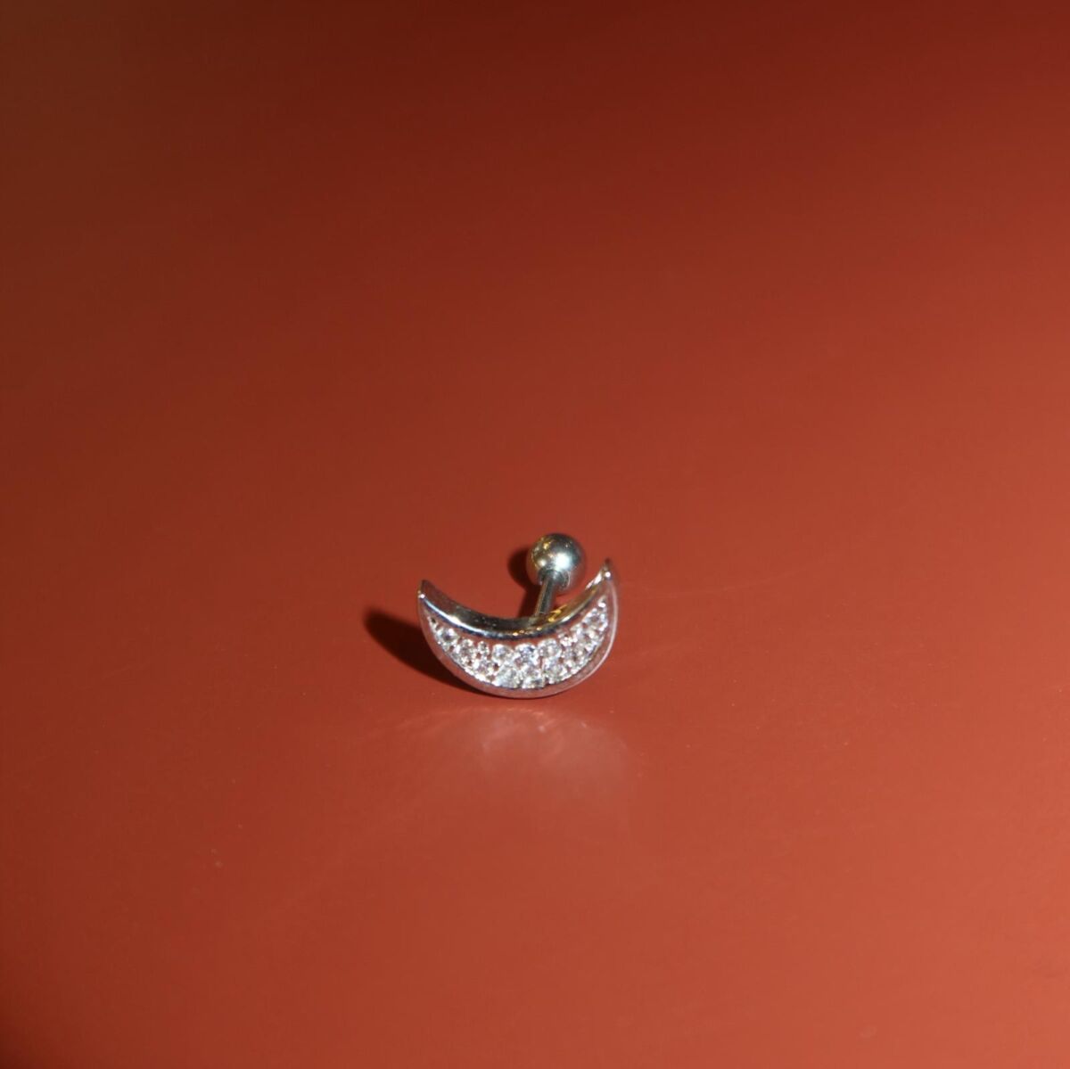 Taşlı Hilal Figürlü Piercing - 1