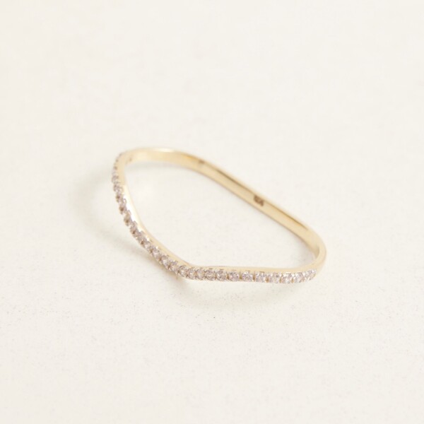 İkili Taşlı Yüzük | 925 Ayar Gümüş - 9