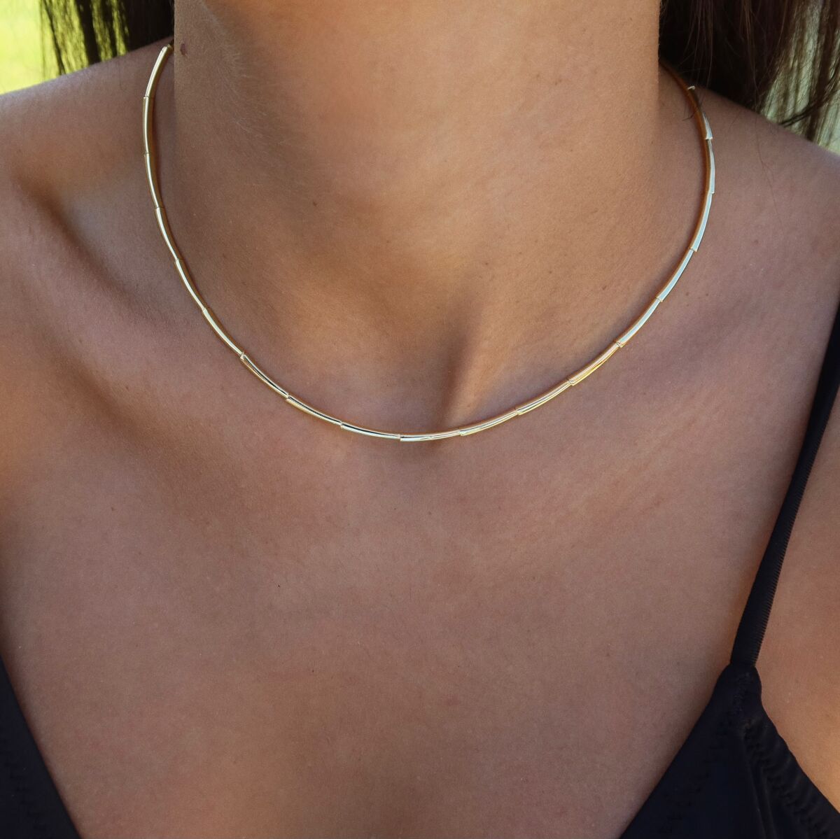İnce Çubuk Choker | 925 Gümüş - 2