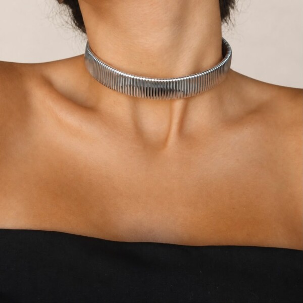 Kalın Dikdörtgen Choker - Fi Season