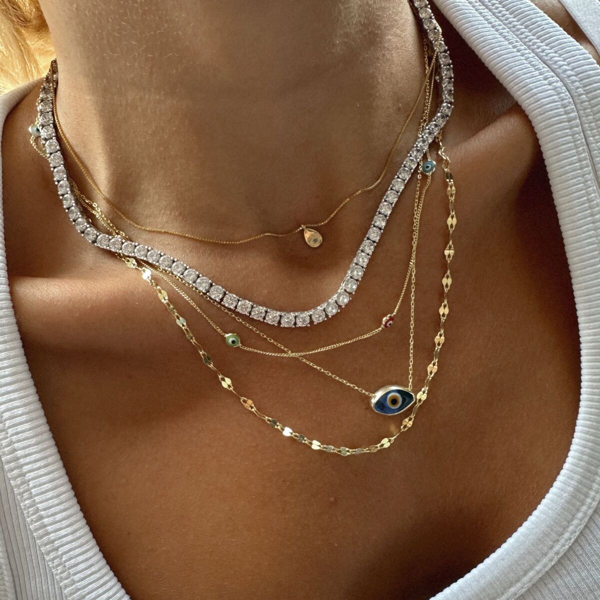 Kalın Su Yolu Choker | 925 Gümüş - 6