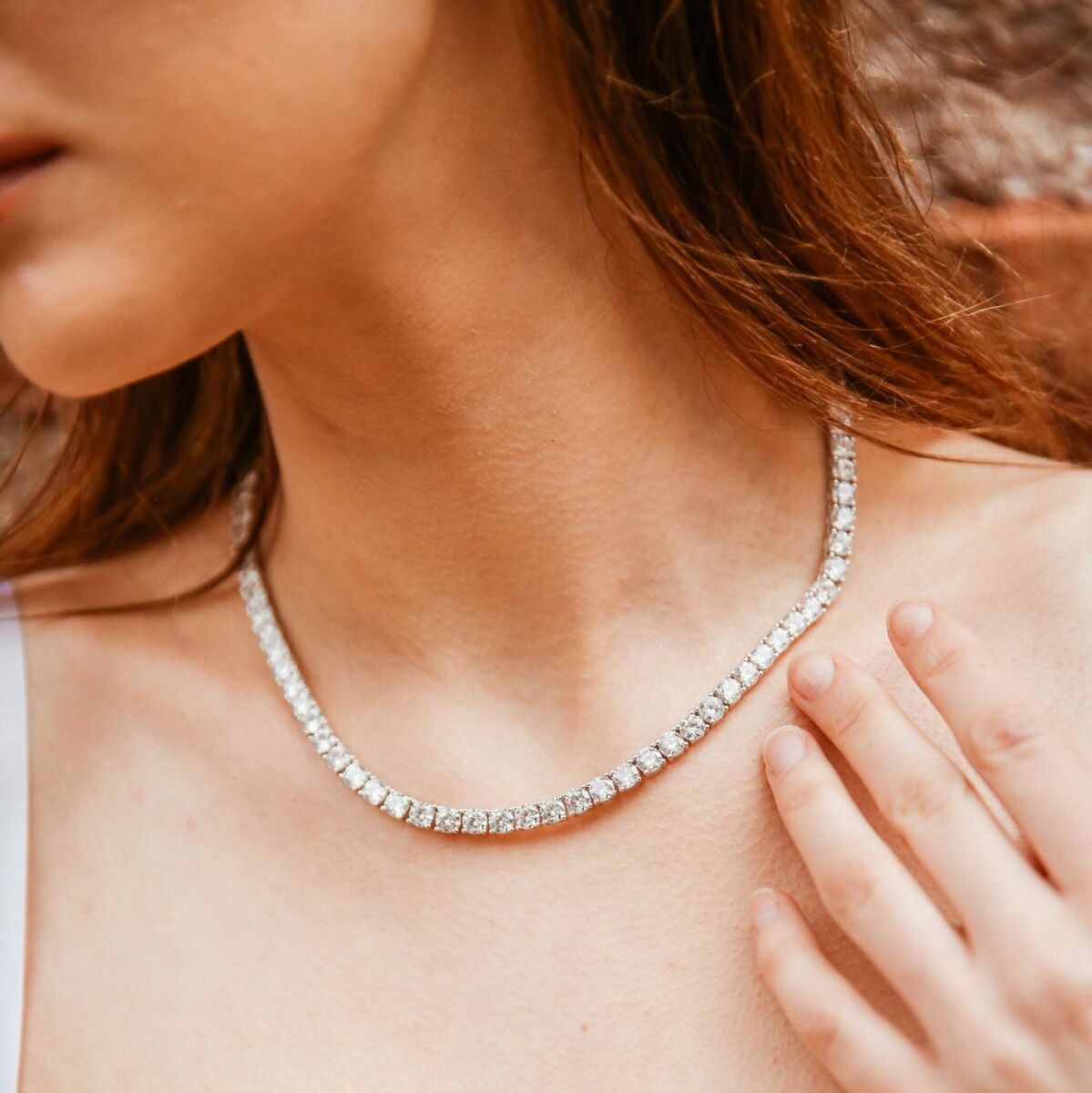 Kalın Su Yolu Choker | 925 Gümüş - 4