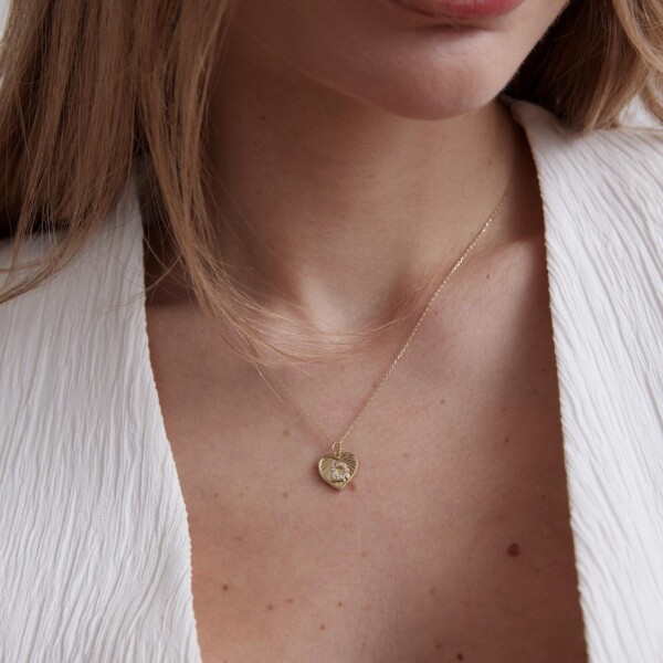 Kalpli Harf Kolye | 925 Ayar Gümüş - Fi Season