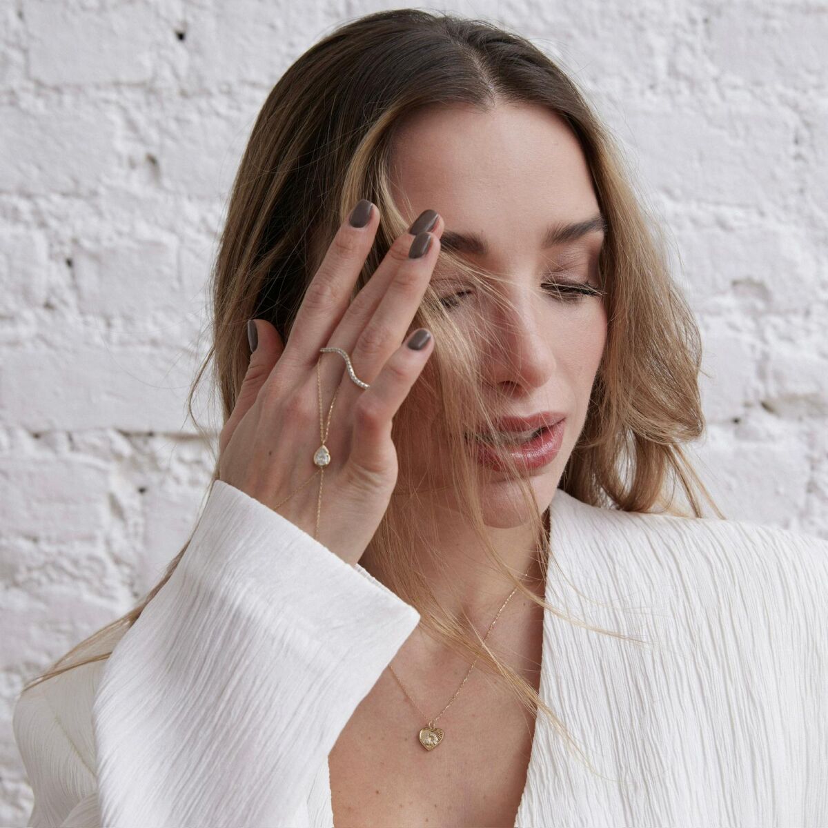 Kalpli Harf Kolye | 925 Ayar Gümüş - 2