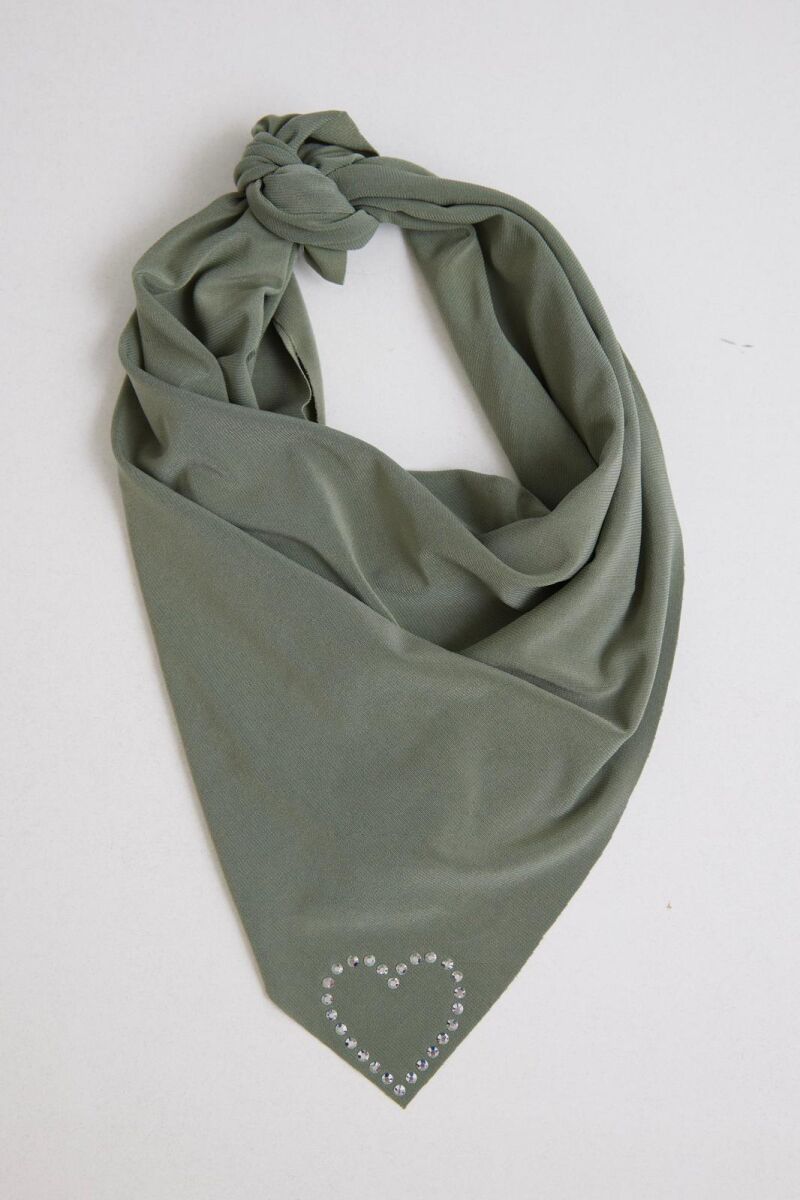 Kalpli Taşlı Fular - 2