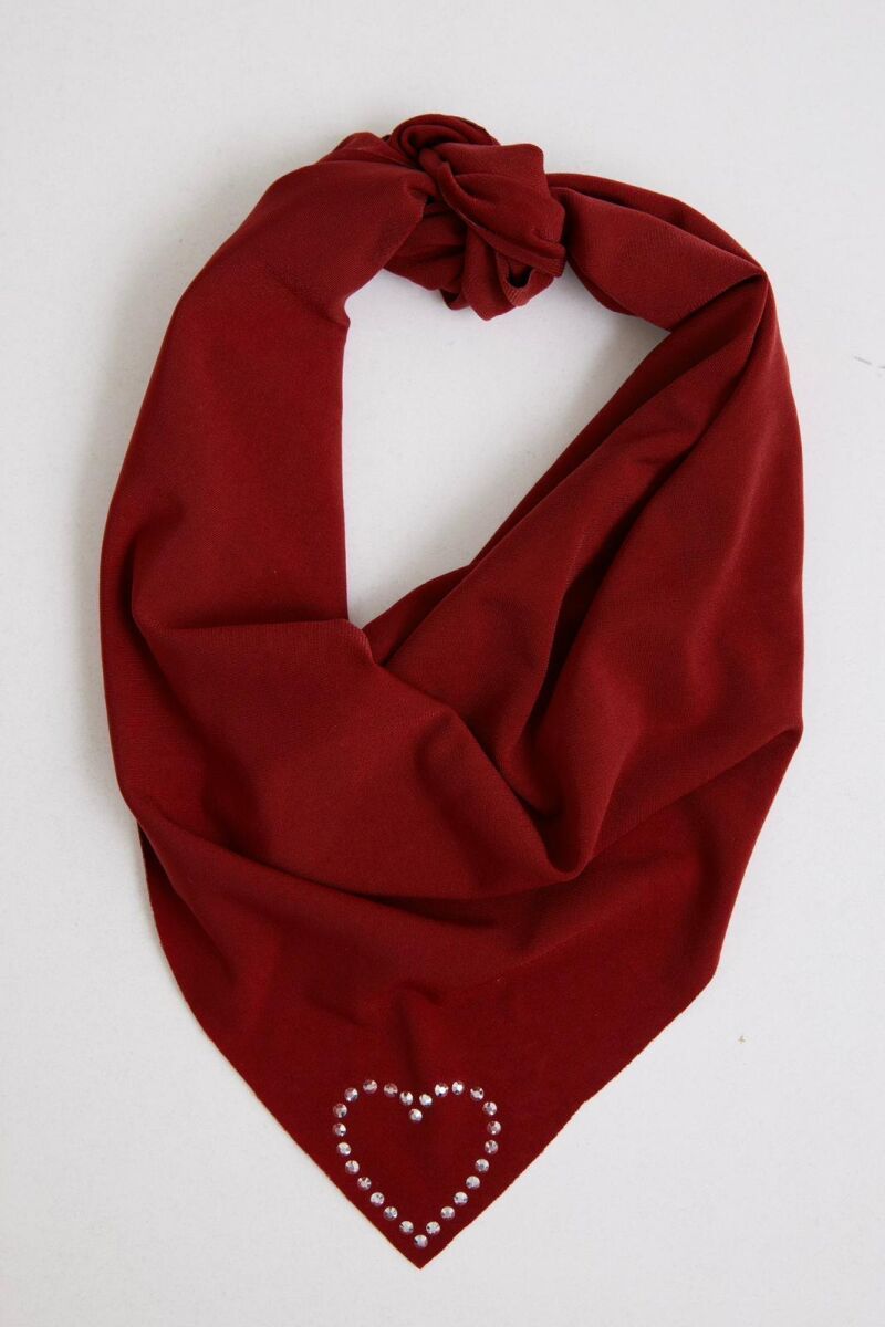 Kalpli Taşlı Fular - 1