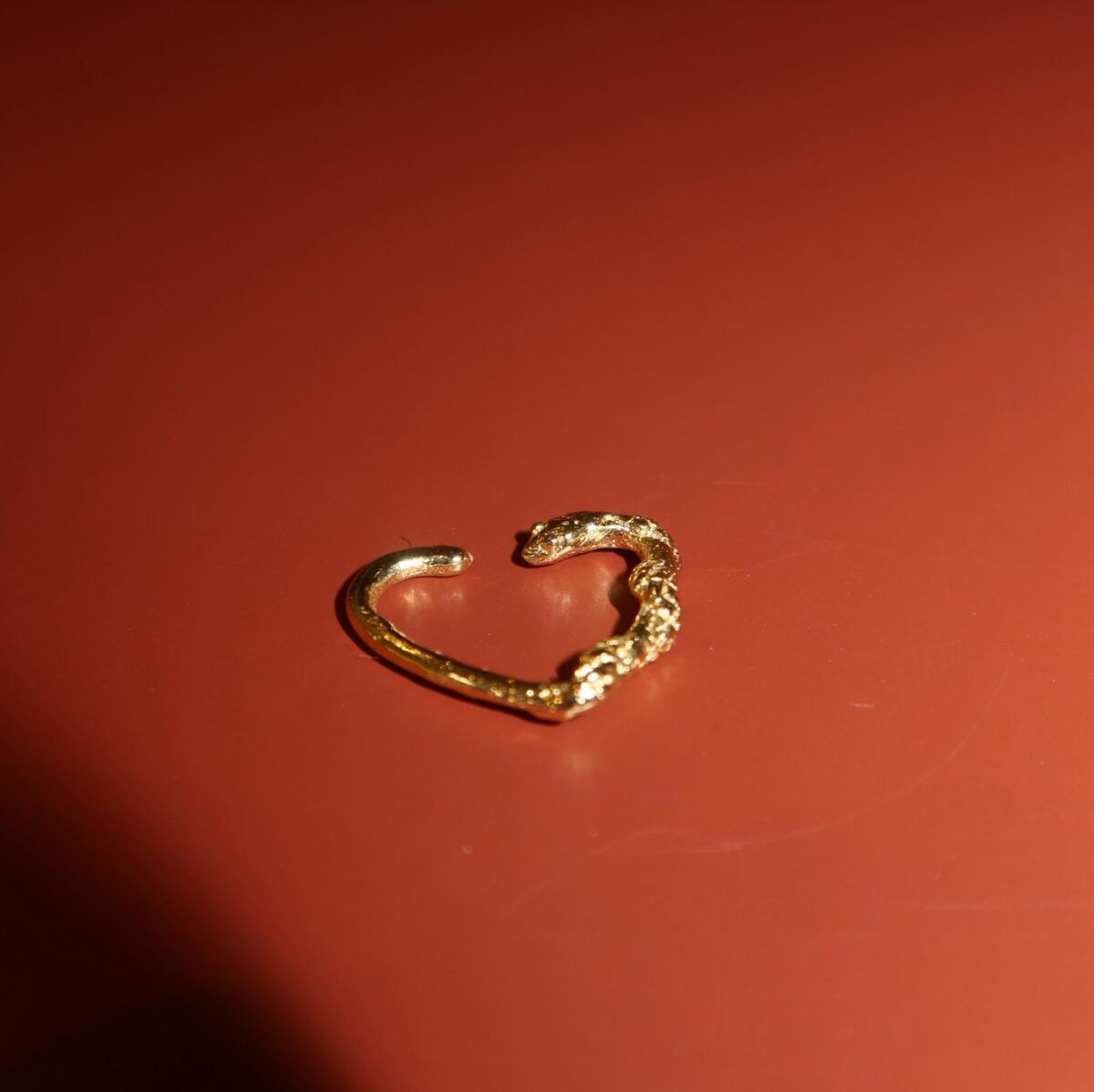 Kalpli Yılan Kıkırdak Küpesi - 1