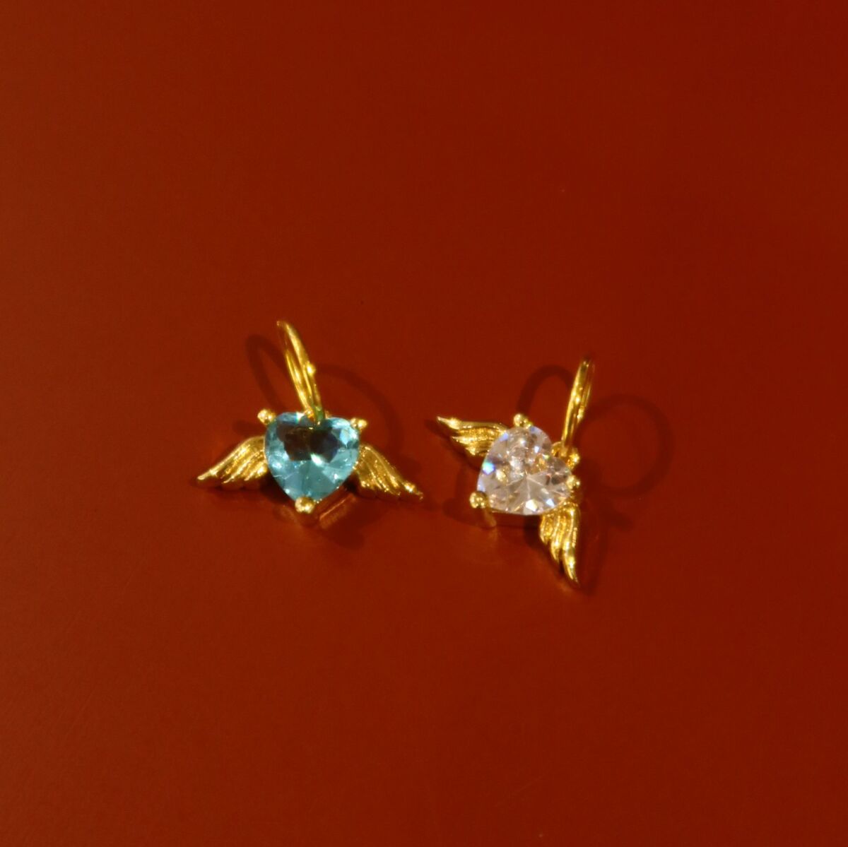 Kanatlı Kalp Figürlü Charm - 1