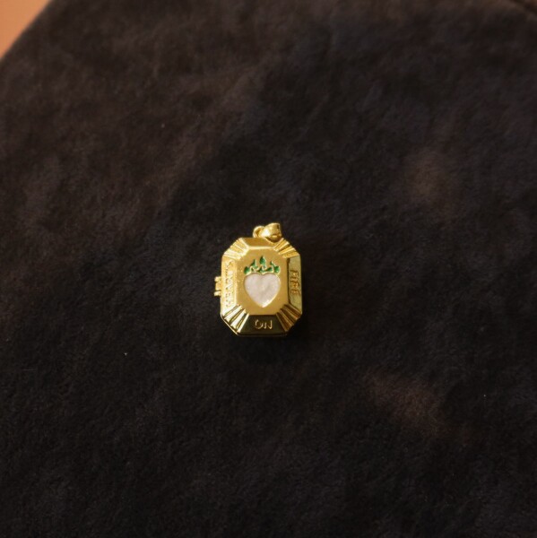 Kapaklı Sedefli Kalp Figürlü Charm - Fi Season