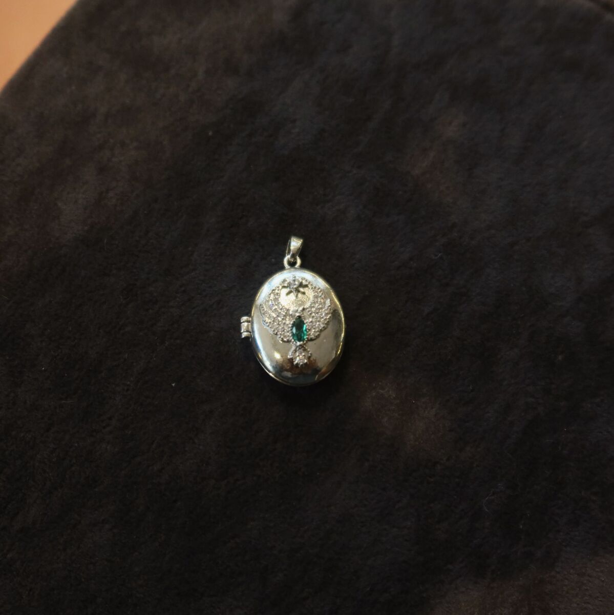 Kapaklı Taşlı Anka Kuşu Figürlü Charm - 1