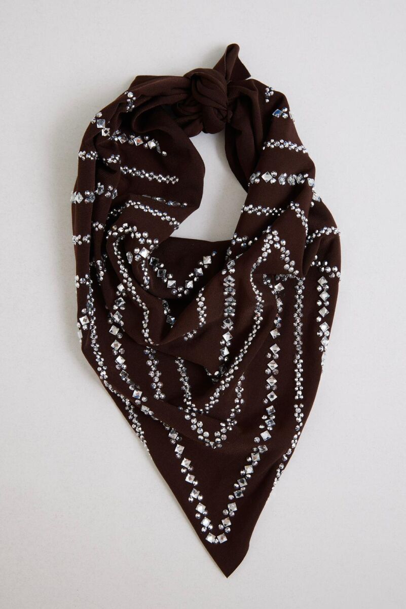 Kare Taşlı Fular - 3