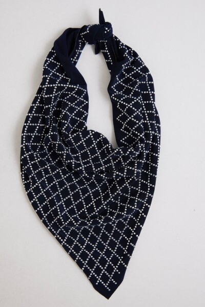 Kareli Taşlı Fular - 3