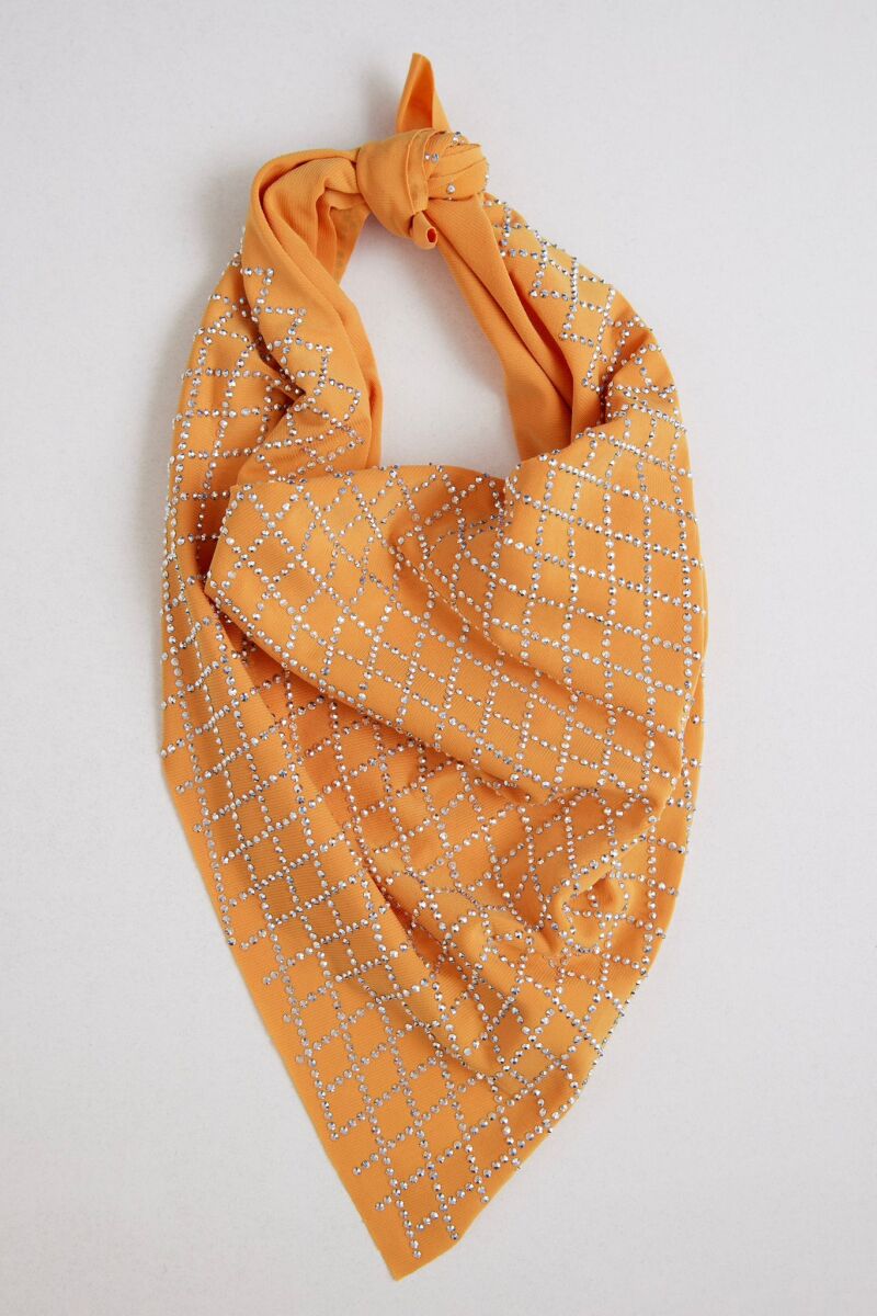 Kareli Taşlı Fular - 4