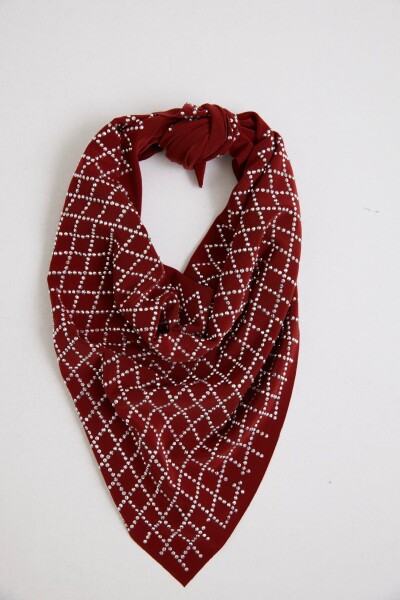 Kareli Taşlı Fular - 8