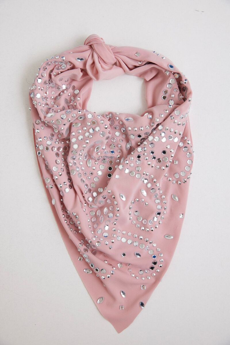 Karışık Taşlı Fular - 1