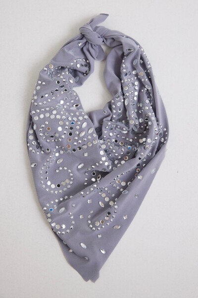 Karışık Taşlı Fular - 2