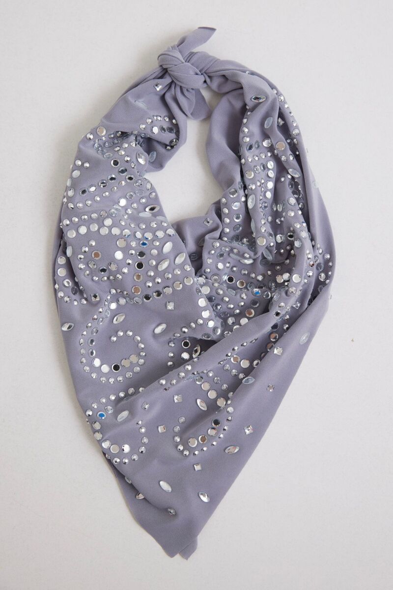 Karışık Taşlı Fular - 2