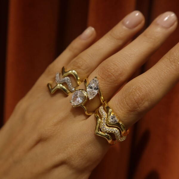 Kıvrımlı Yüzük | 925 Gümüş - 8