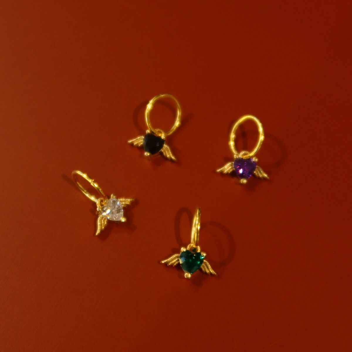 Küçük Kanatlı Kalp Charm - 1