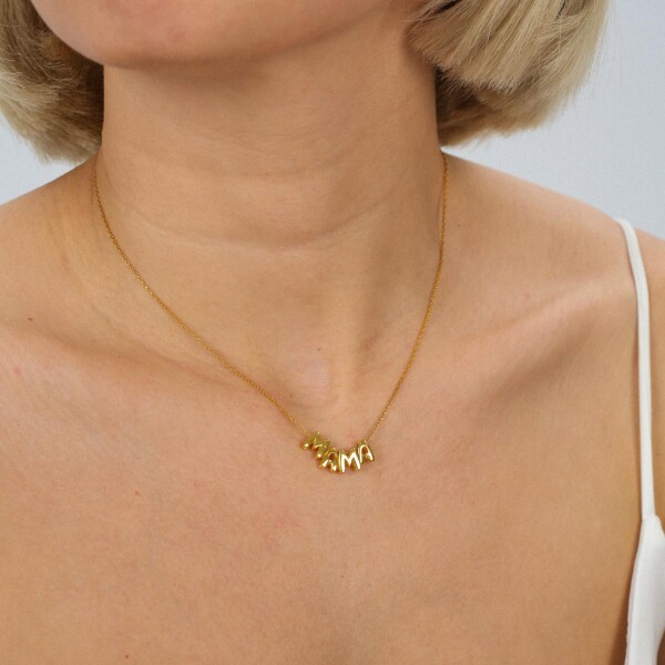 Mama Yazılı Kolye | 925 Gümüş - Fi Season (1)