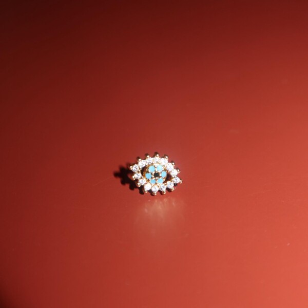 Mavi Taşlı Göz Piercing - Fi Season