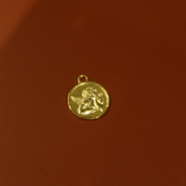 Melek Figürlü Madalyon Charm - 1