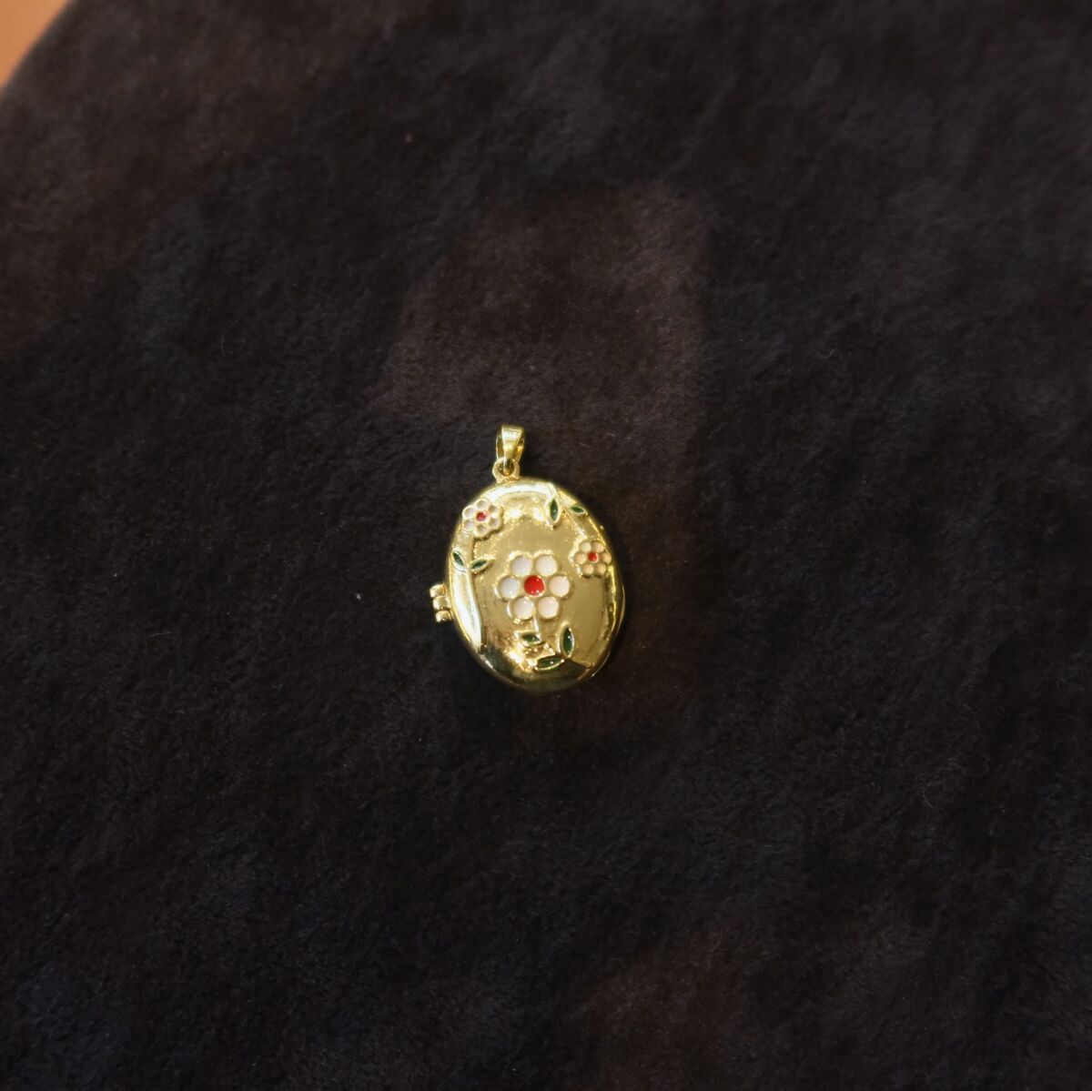 Mineli Çiçekli Kapaklı Charm - 1