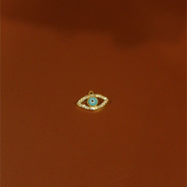 Mineli Taşlı Göz Figürlü Charm - 1