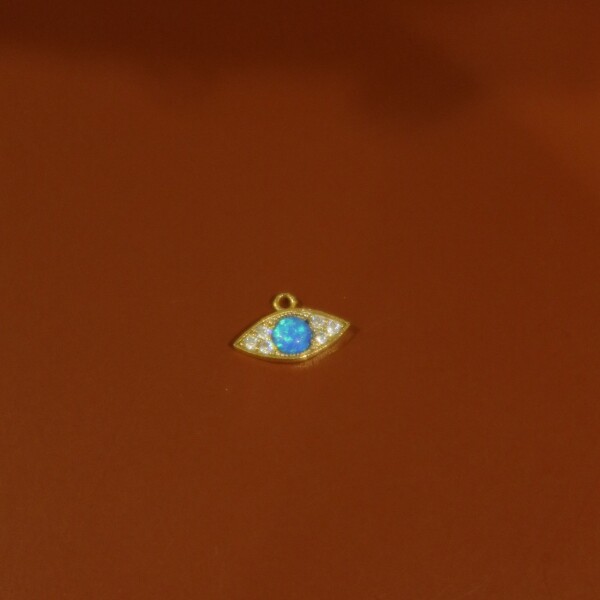 Opal Taşlı Göz Figürlü Charm - 1