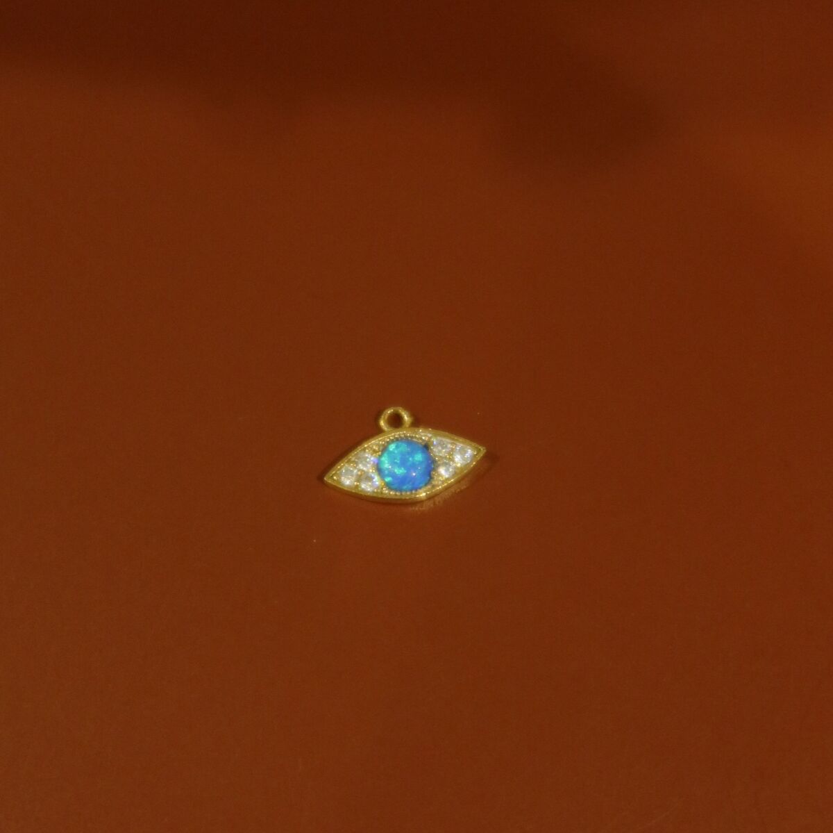 Opal Taşlı Göz Figürlü Charm - 1