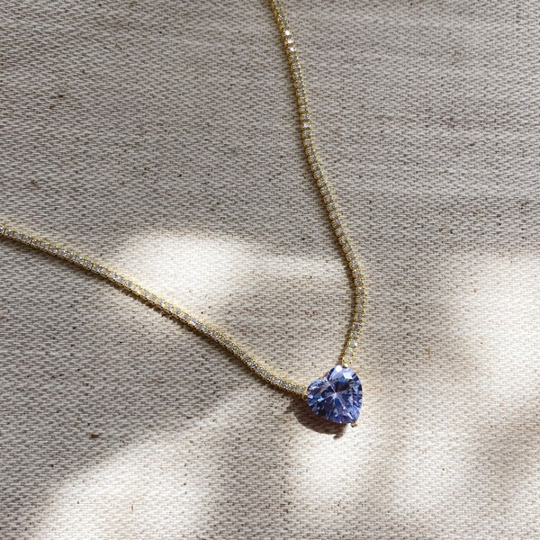 Ortası Kalpli Su Yolu Choker | 925 Gümüş - Fi Season