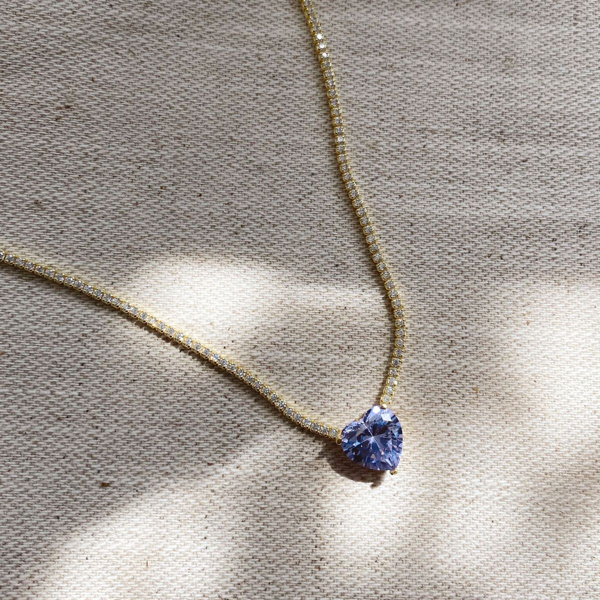 Ortası Kalpli Su Yolu Choker | 925 Gümüş - 1