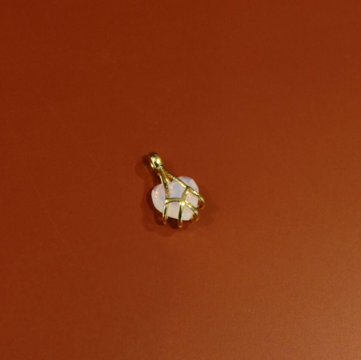 Pembe Taşlı Diamond Figürlü Charm - 1