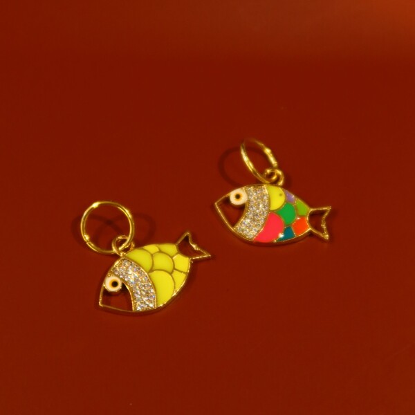 Renkli Balık Figürlü Charm - Fi Season
