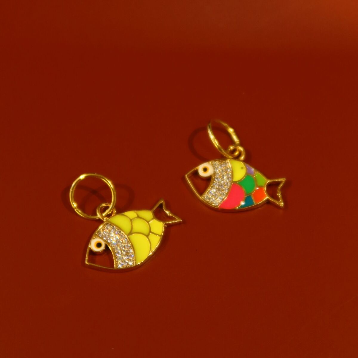 Renkli Balık Figürlü Charm - 1