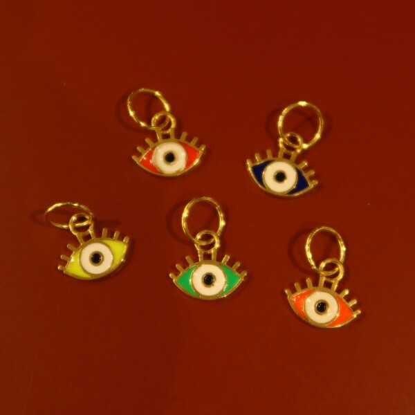 Renkli Mineli Göz Figürlü Charm - Fi Season