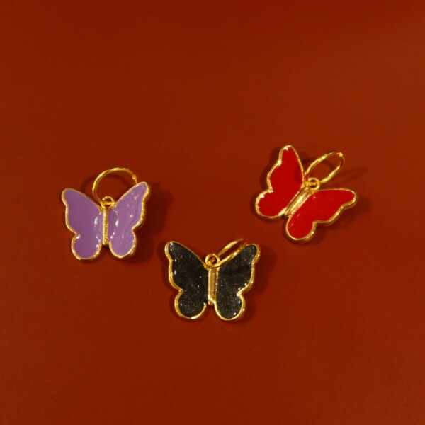 Renkli Mineli Kelebek Charm - Fi Season